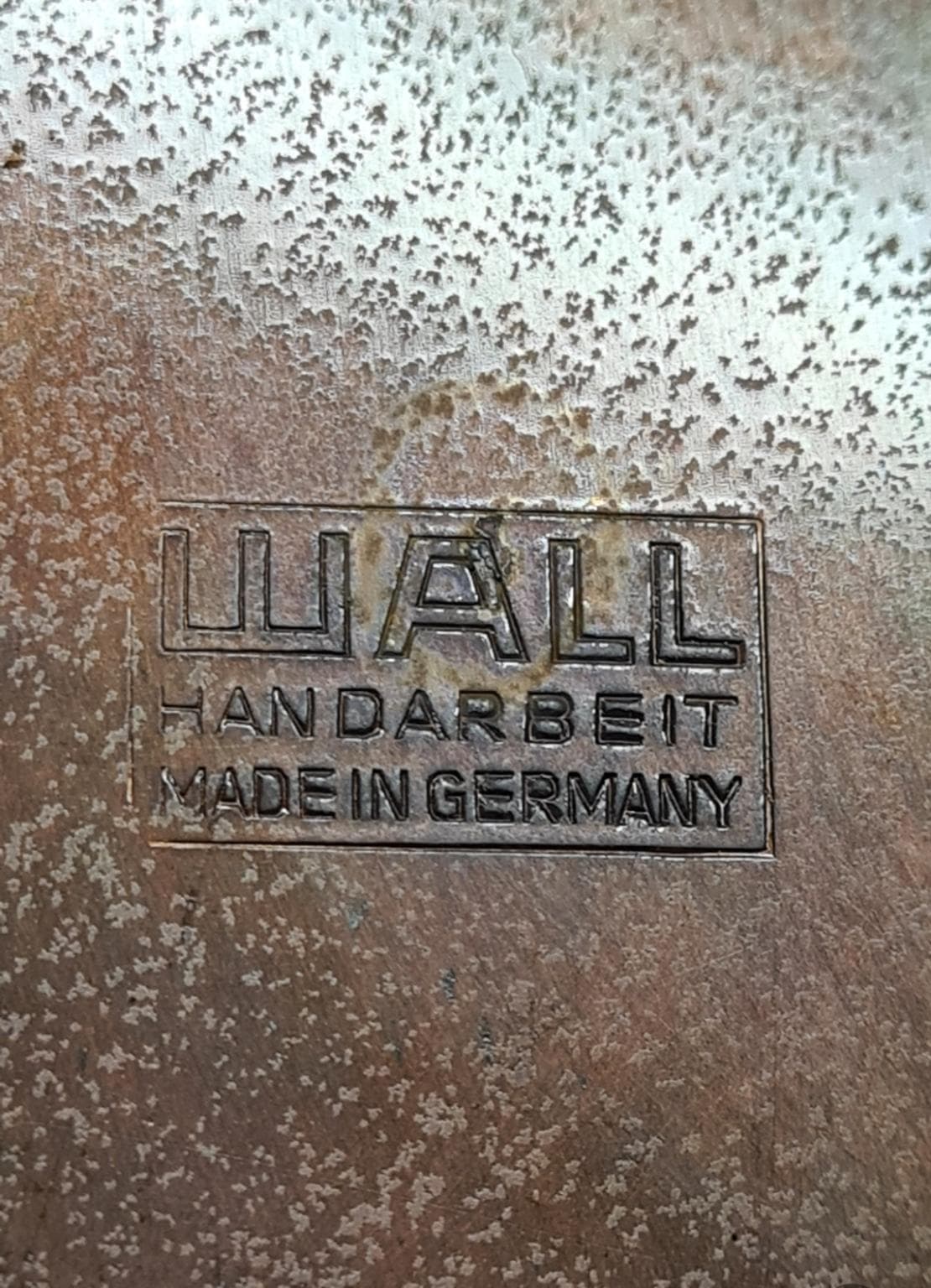 Wazon brutalistyczny, miedź, stal czarna, Niemcy, lata 60. - 158121