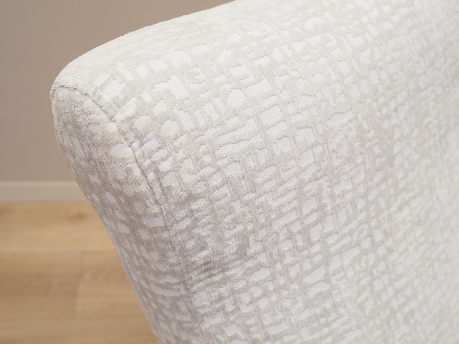 Armchair, grey, brown beech, Italy, 1970s. - 76421