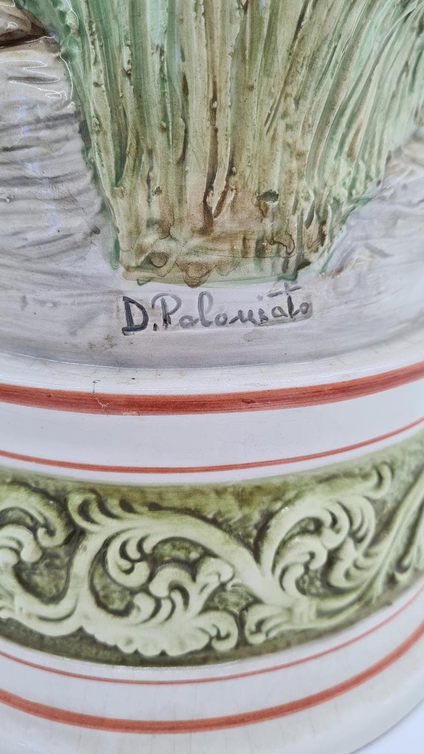 Figura kobieta zbierająca kwiaty, multikolor, ceramika, proj. D. Poloniato, Włochy, lata 80. - 158254