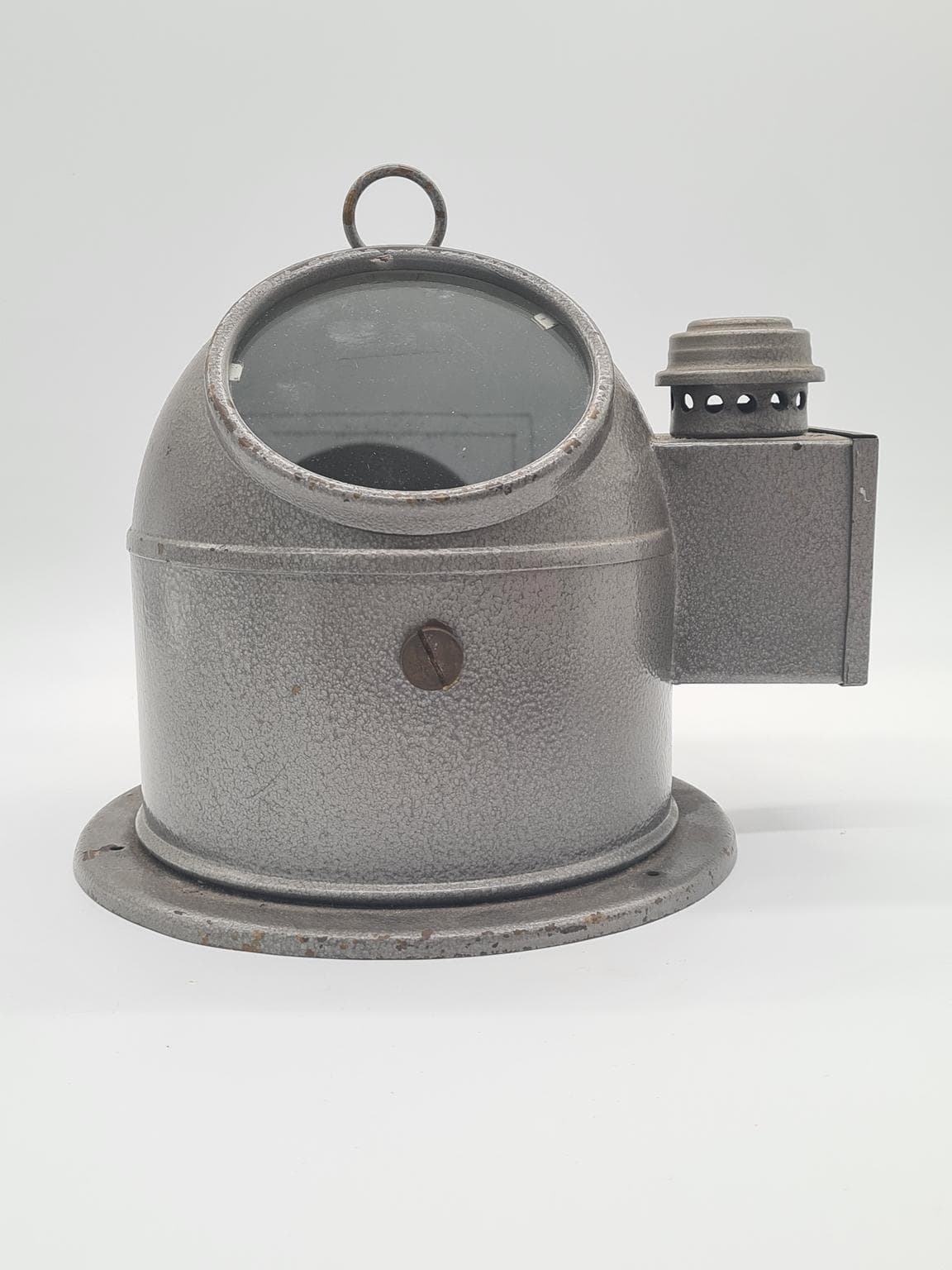 Kompas morski, srebrny, metal szkło, lata 60. - 158276