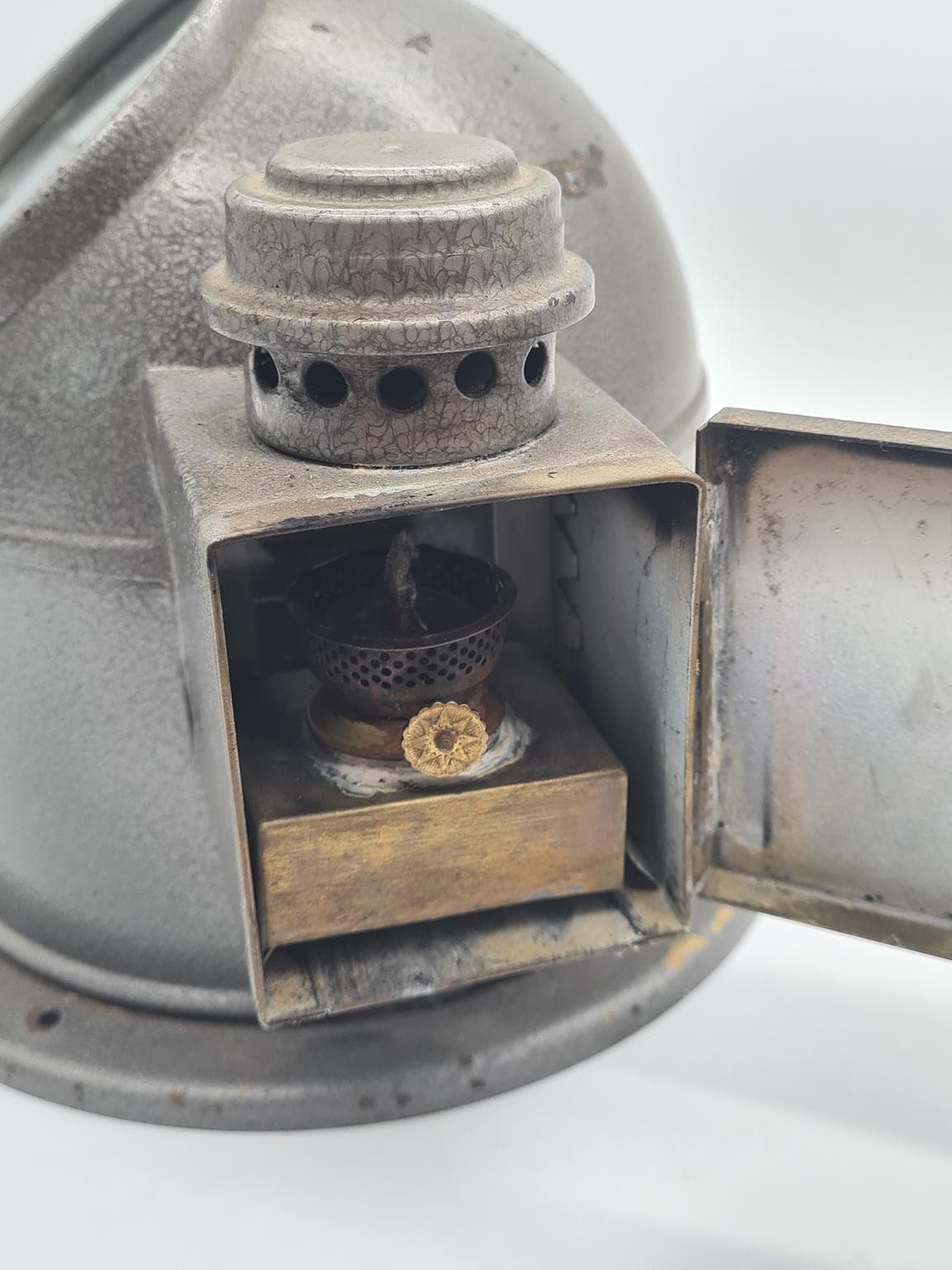 Kompas morski, srebrny, metal szkło, lata 60. - 158278