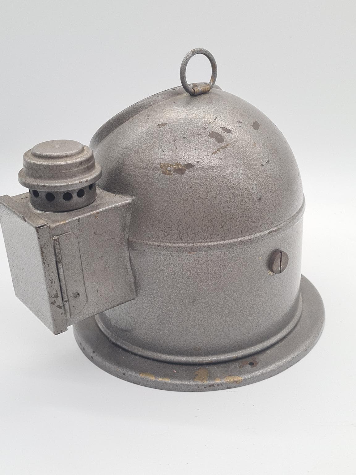 Kompas morski, srebrny, metal szkło, lata 60. - 158280