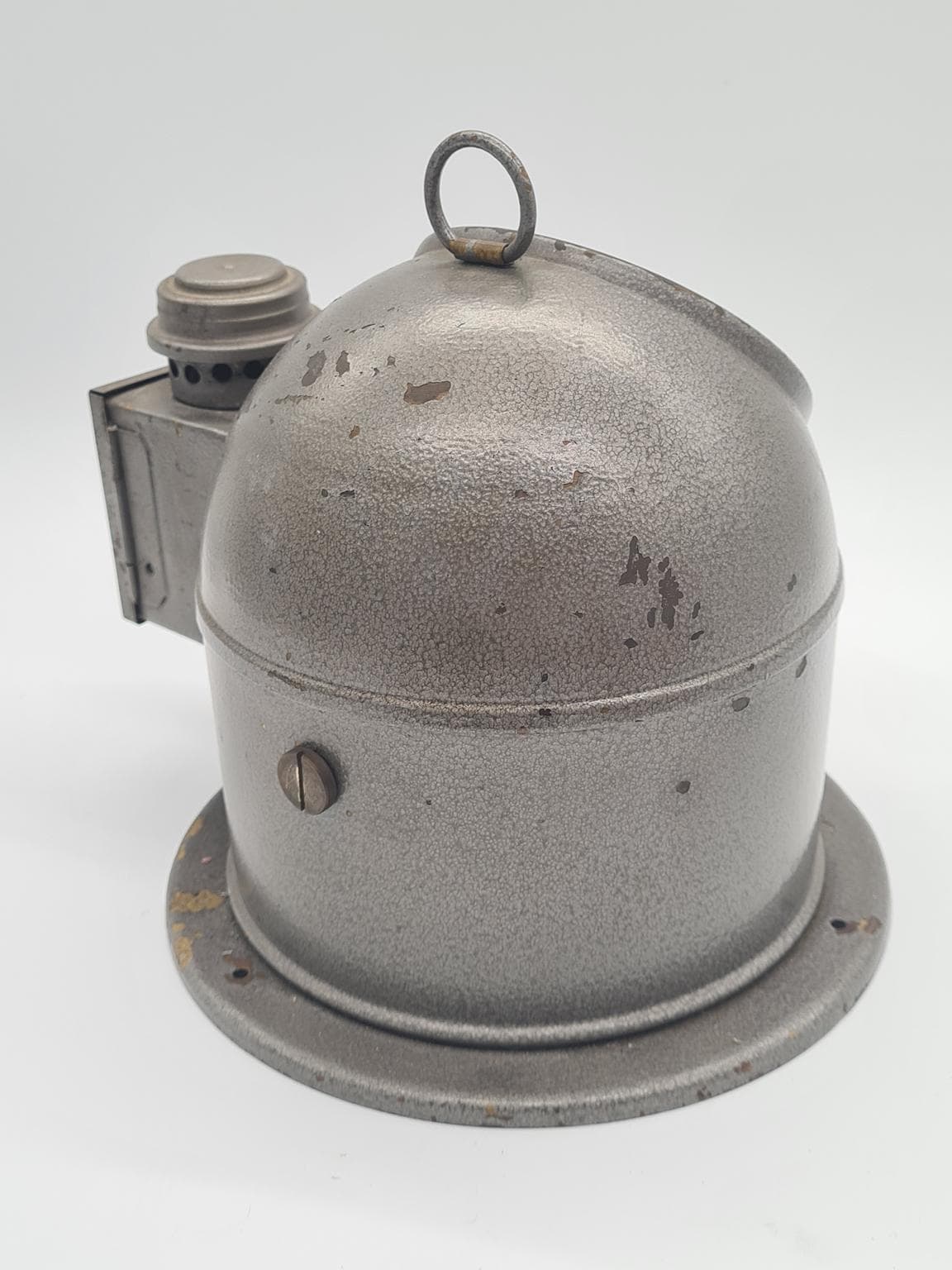 Kompas morski, srebrny, metal szkło, lata 60. - 158279