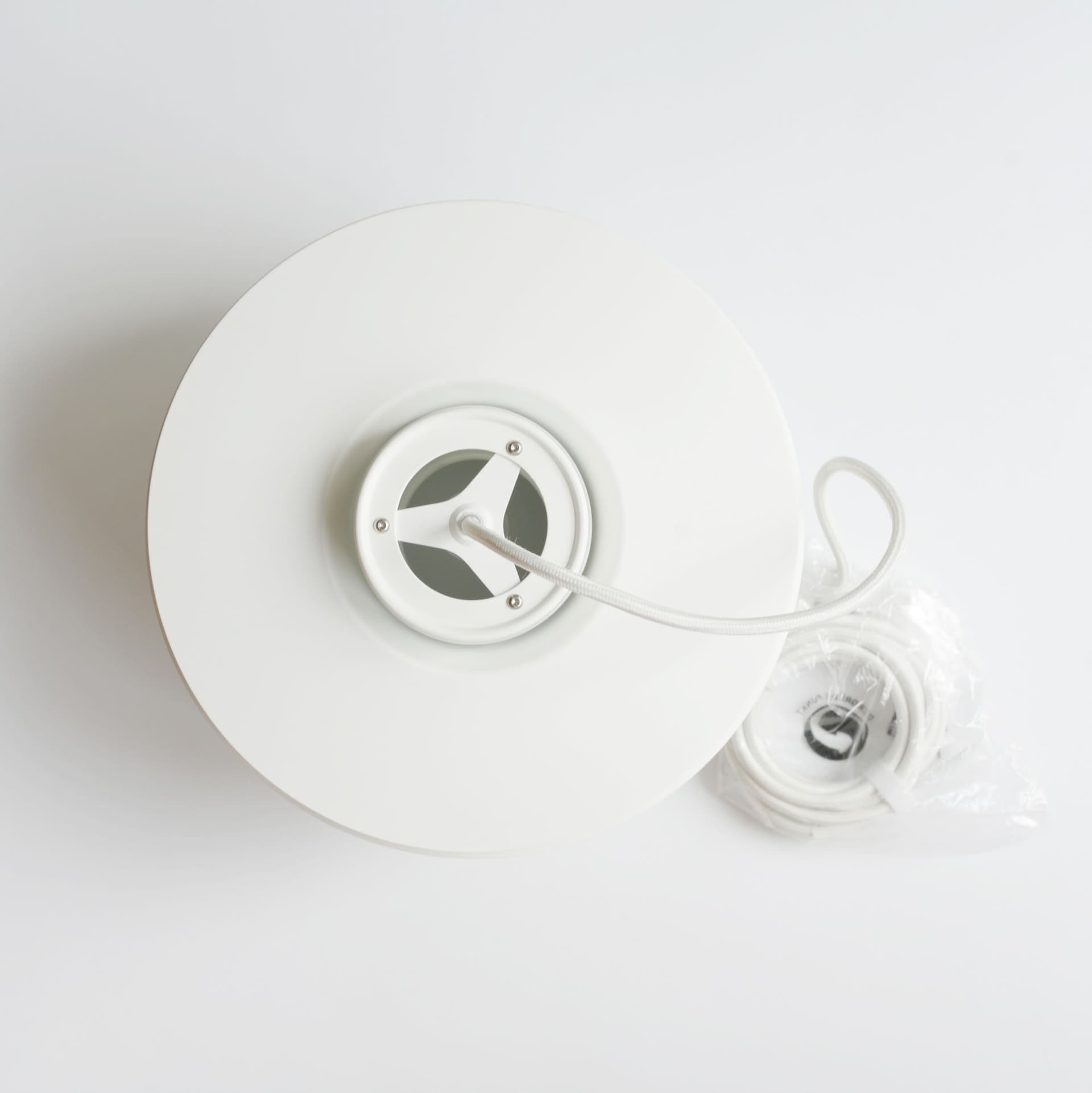 Pendant lamp Verona, white metal, by S. Middelboe, Lyfa, Denmark - 158379