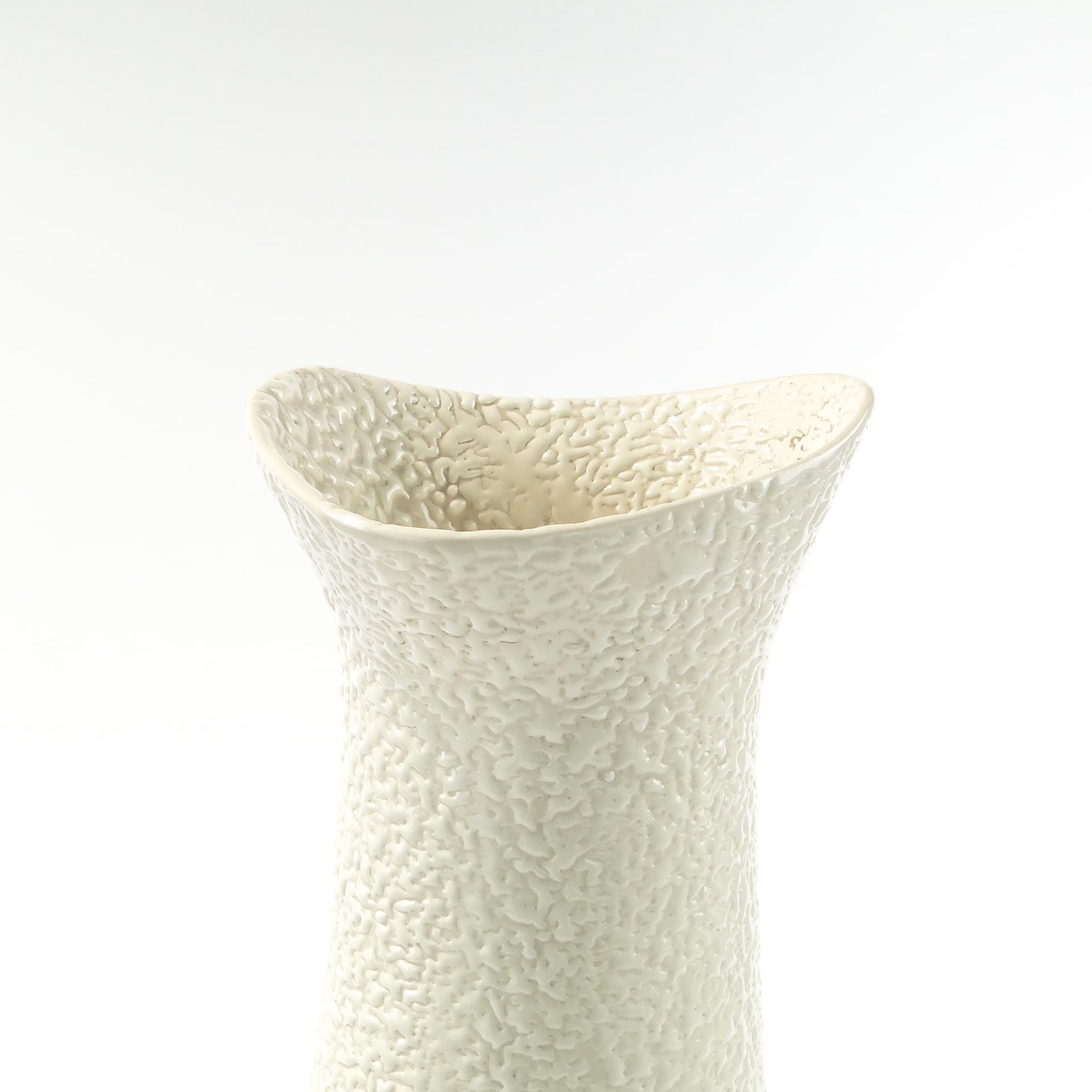 Wazon Noga Słonia, porcelit kość słoniowa, proj. W. Gołajewska, Polska, lata 60. - 158432