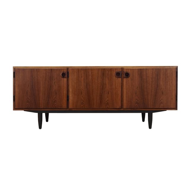 Sideboard, dark brown, rosewood, Denmark, 1960s. - DIMENSION