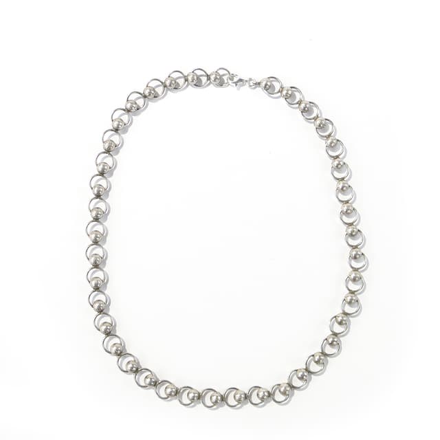 Modernist Necklace, silver, Poland, 1990s - DIMENSION