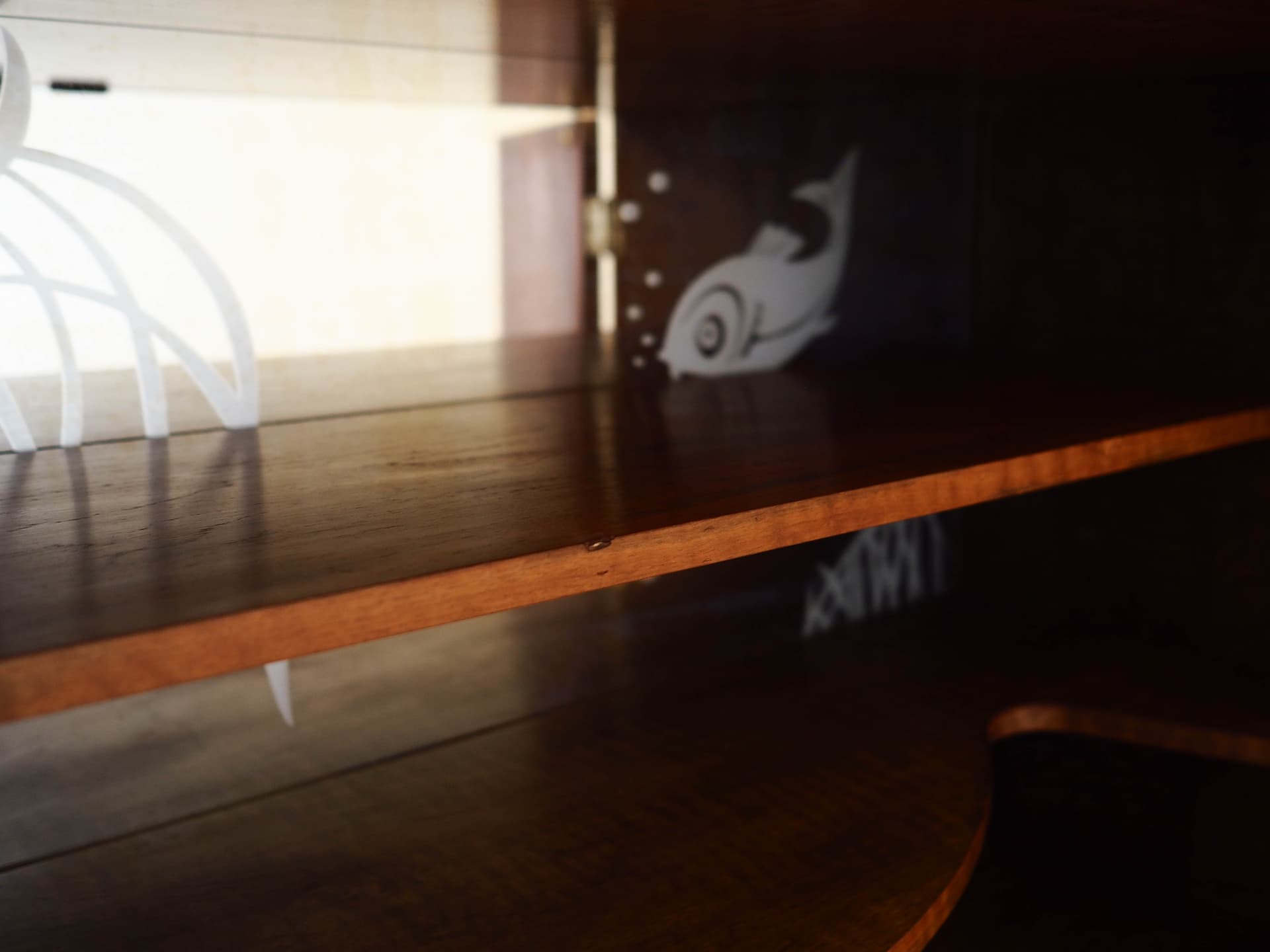 Kredens, orzech brązowy, Dania, lata 60. - 158598