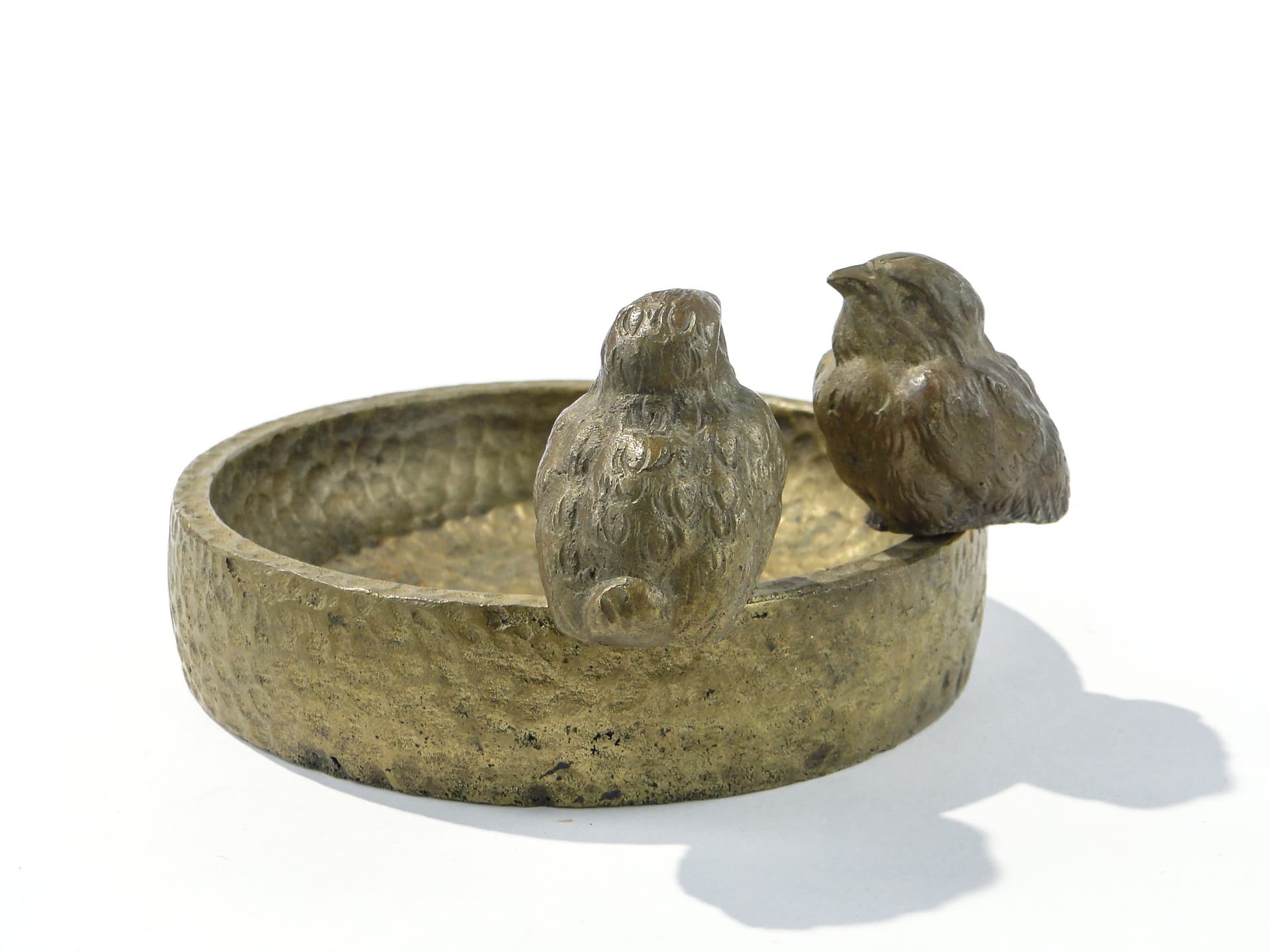 Card holder, Art Nouveau, golden metal, Poland, 1940s. - 158710