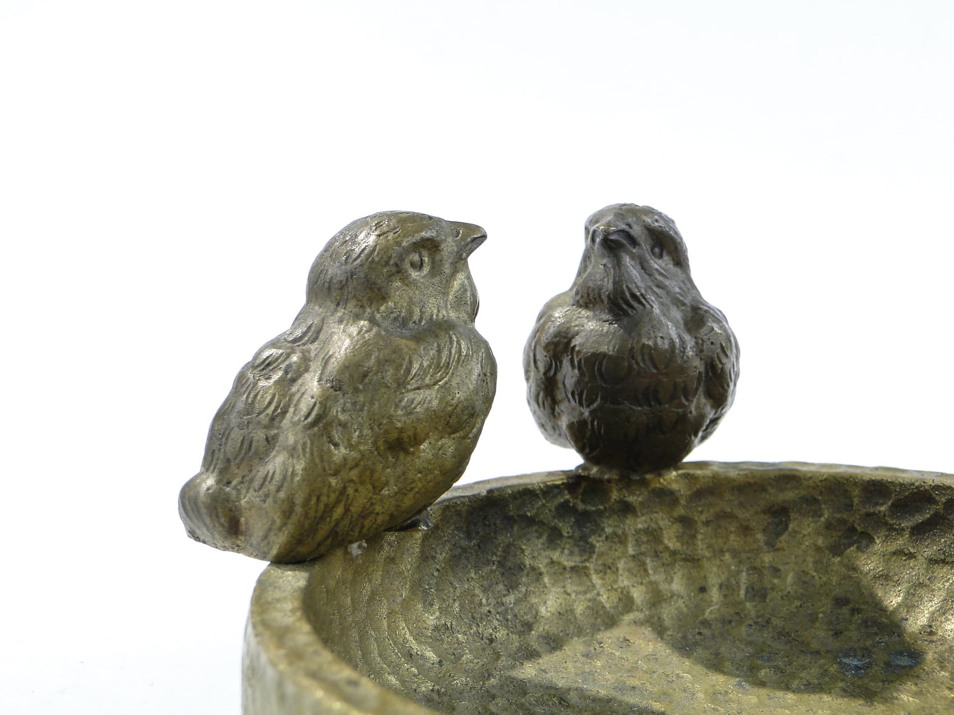 Card holder, Art Nouveau, golden metal, Poland, 1940s. - 158715