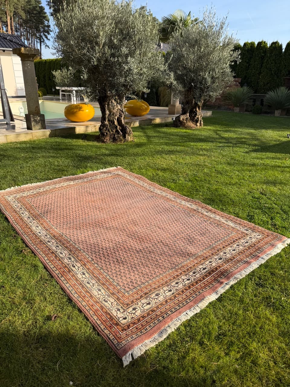 Dywan Indo Mir, czerwony, wełna, Indie - 158826