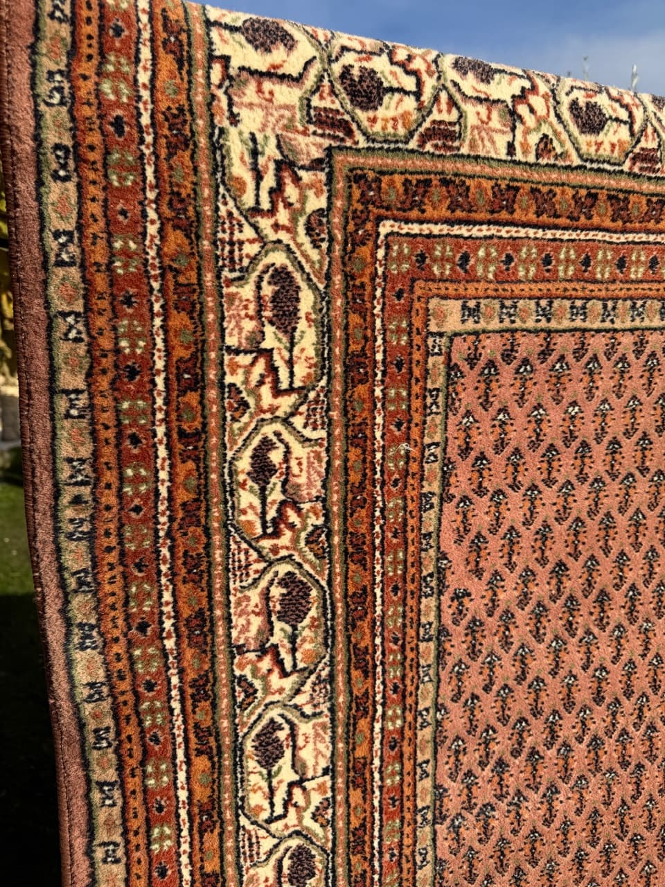 Dywan Indo Mir, czerwony, wełna, Indie - 158824