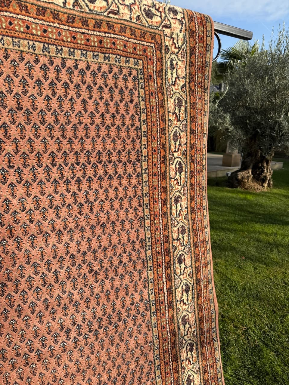 Dywan Indo Mir, czerwony, wełna, Indie - 158822