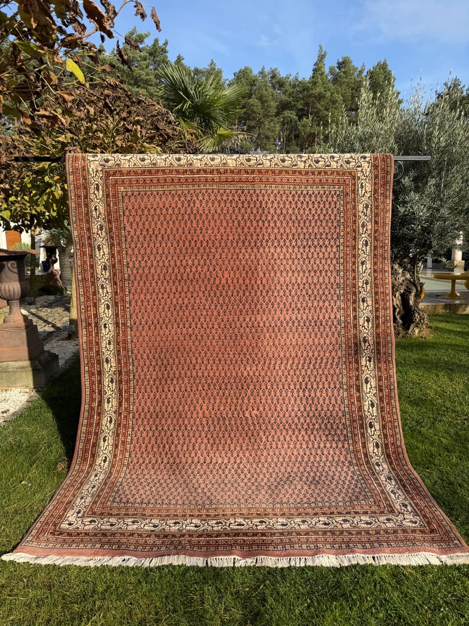 Dywan Indo Mir, czerwony, wełna, Indie - 158821