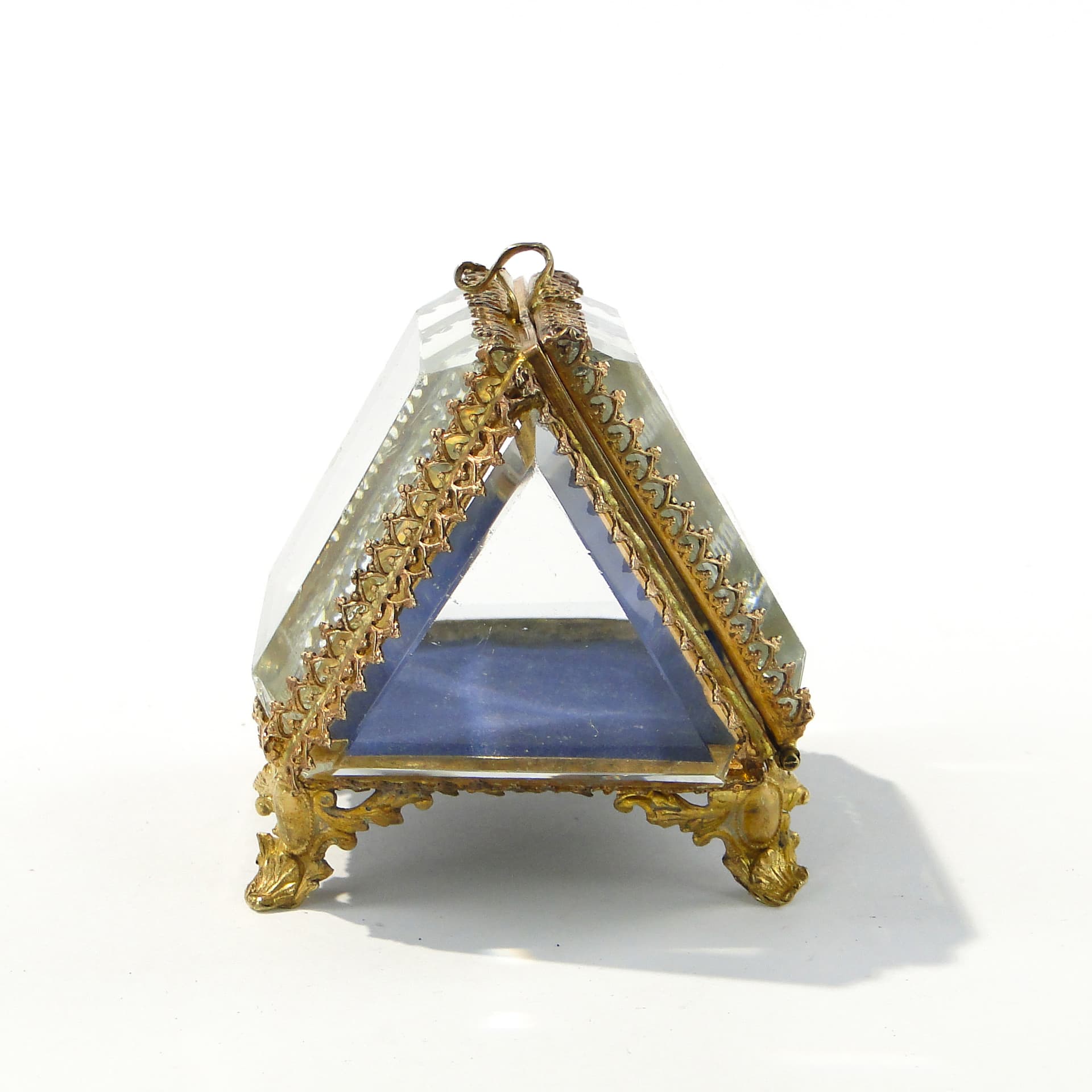 Kryształowe pudełko na biżuterię XIX w - 158848