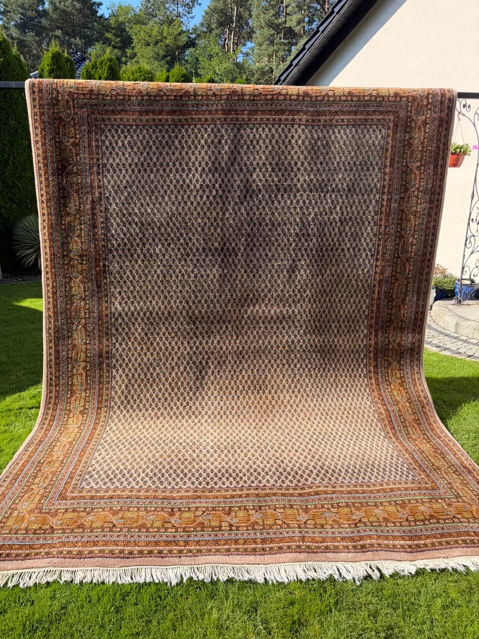 Dywan Indo Mir 365x255 cm, beżowy, wełna, Indie - 158869