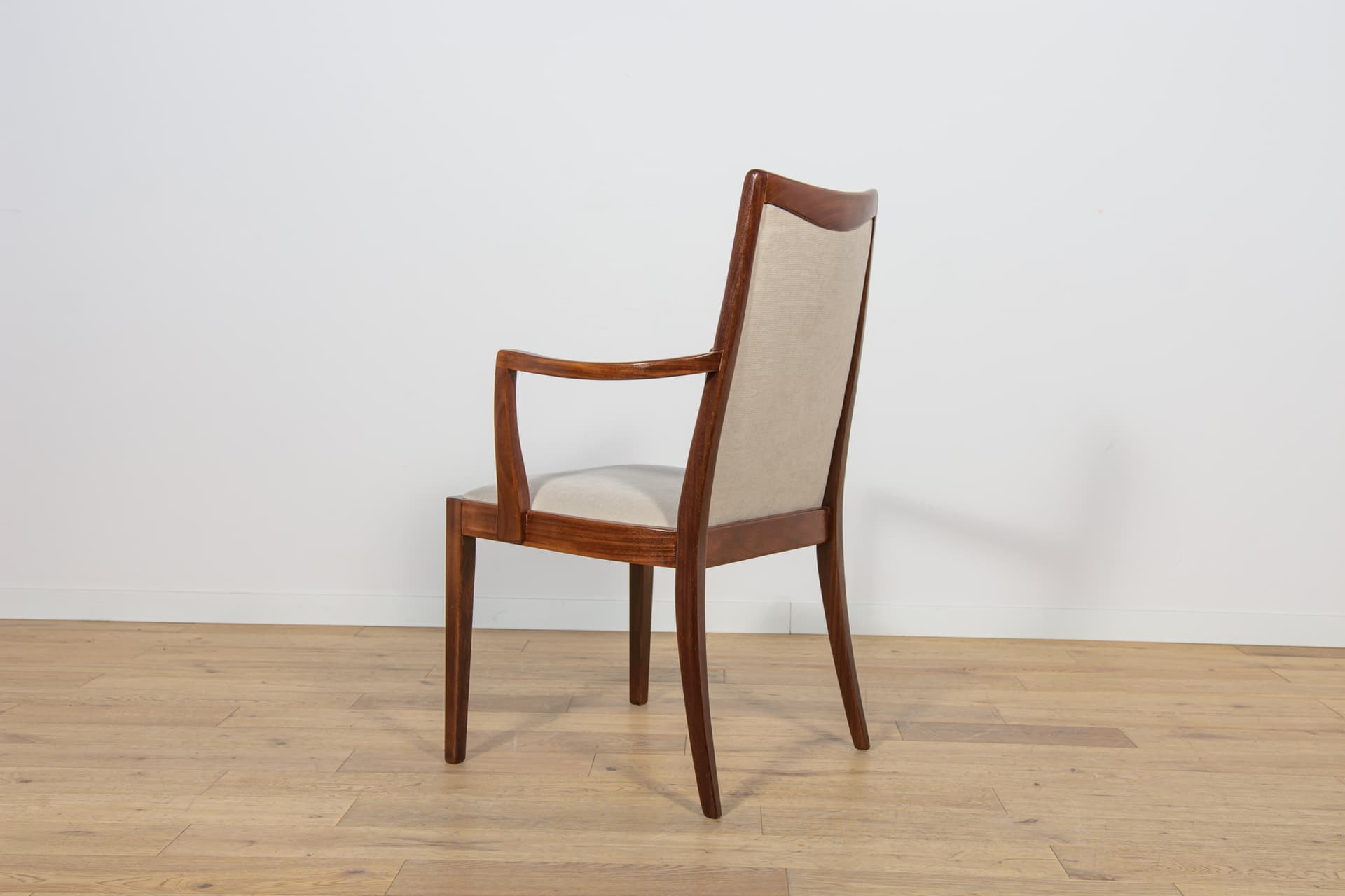 Komplet czterech krzeseł i dwóch foteli, teak kremowy, proj. L. Dandy, G-Plan, Wielka Brytania, lata 60. - 158978