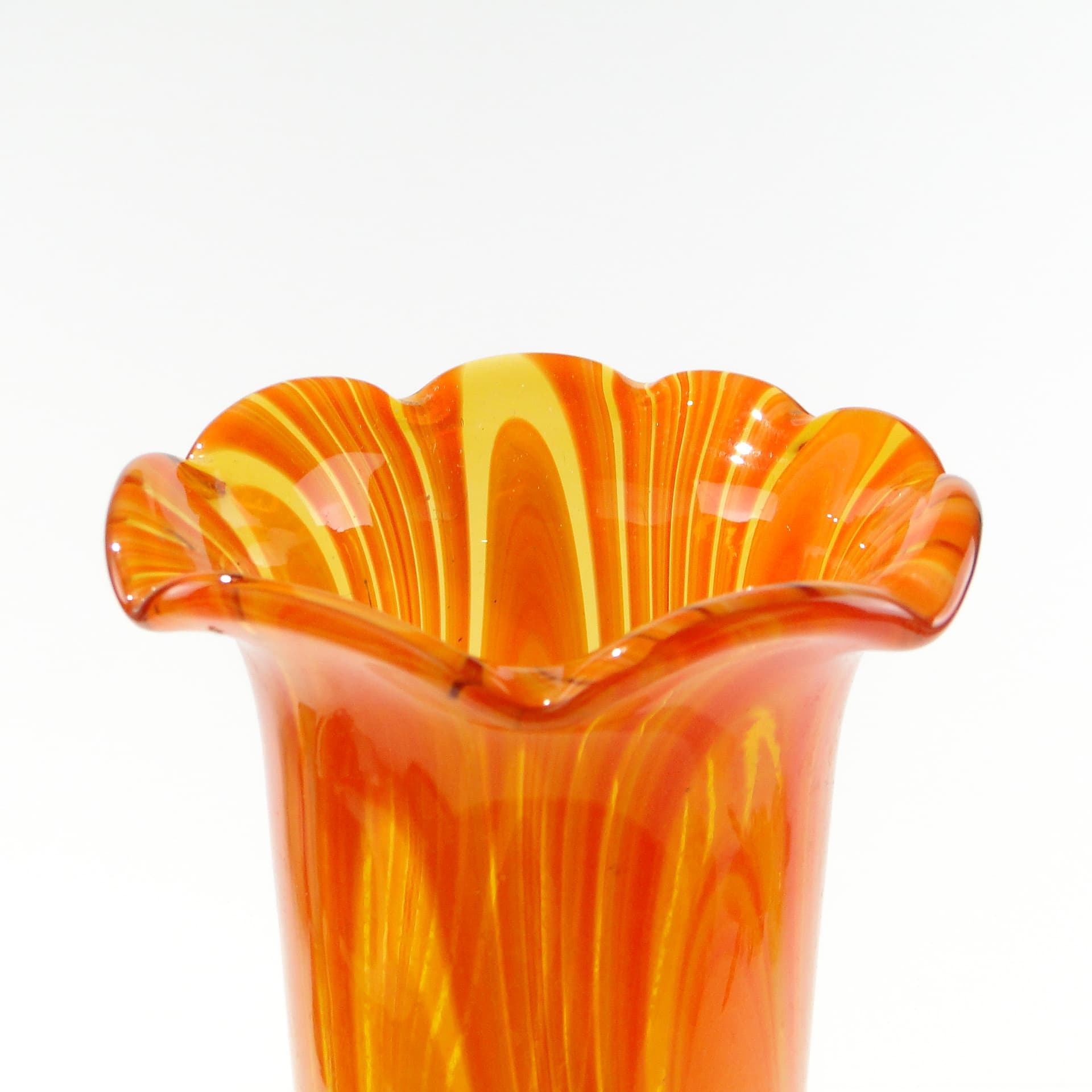 Wysoki wazon Huta Szkła Laura, Tarnowiec, l. 70. - 159032