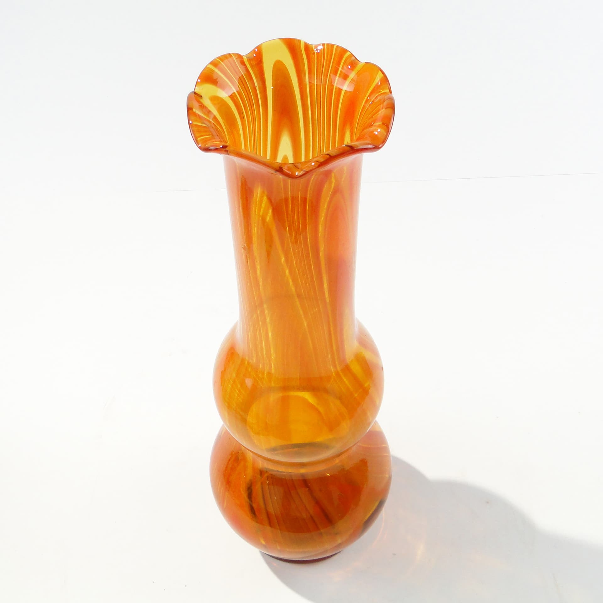 Wysoki wazon Huta Szkła Laura, Tarnowiec, l. 70. - 159033