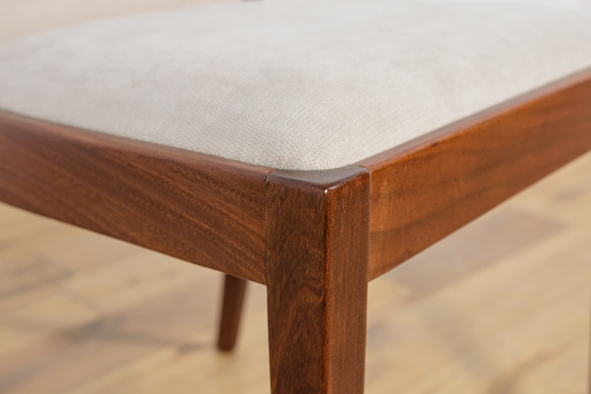 Set of six chairs, beige teak, by L. Dandy, G-Plan, United Kingdom, 1960s. - 159066