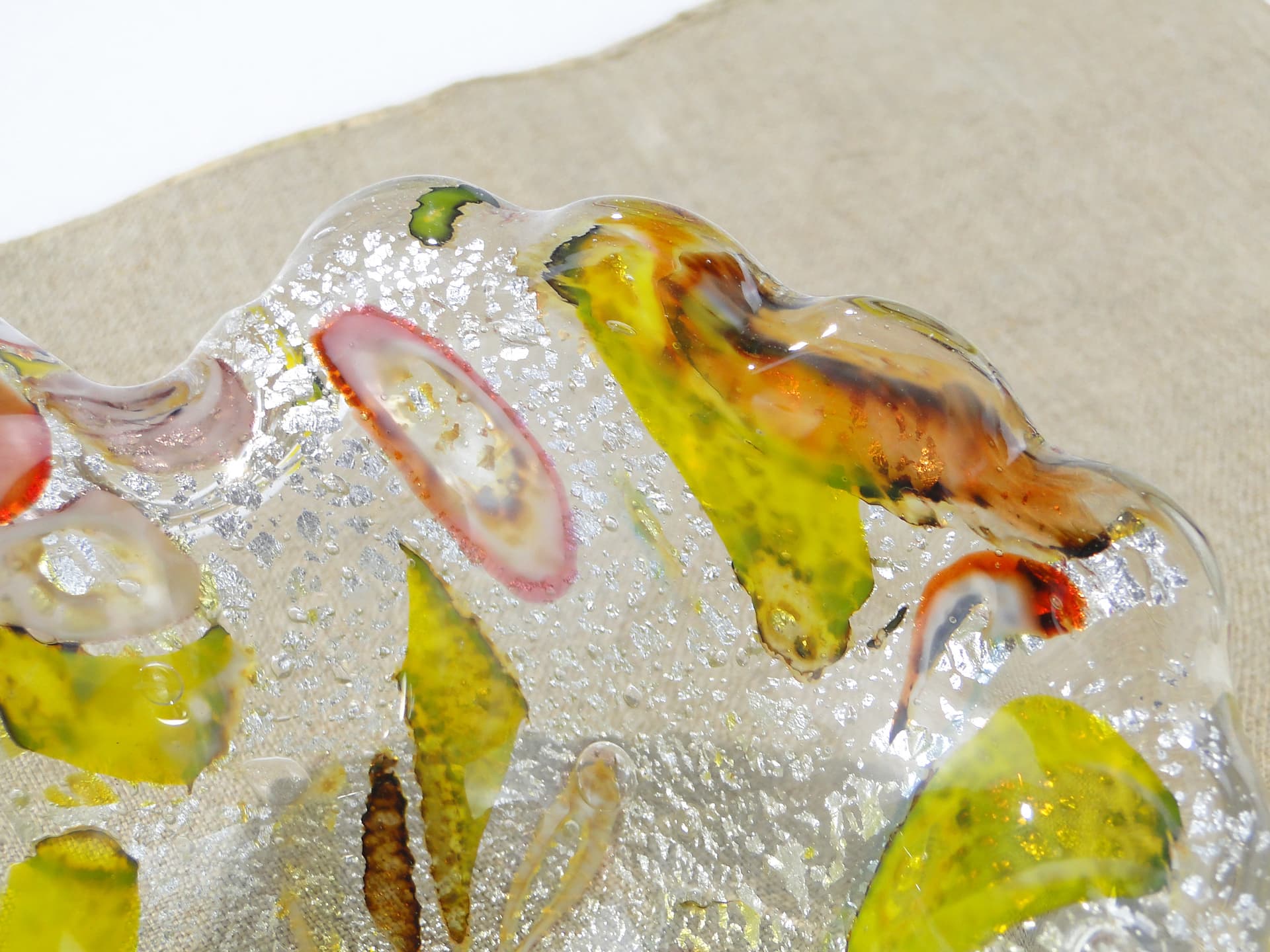 Wielobarwna patera Murano, Galliano Ferro 1950r. - 159206