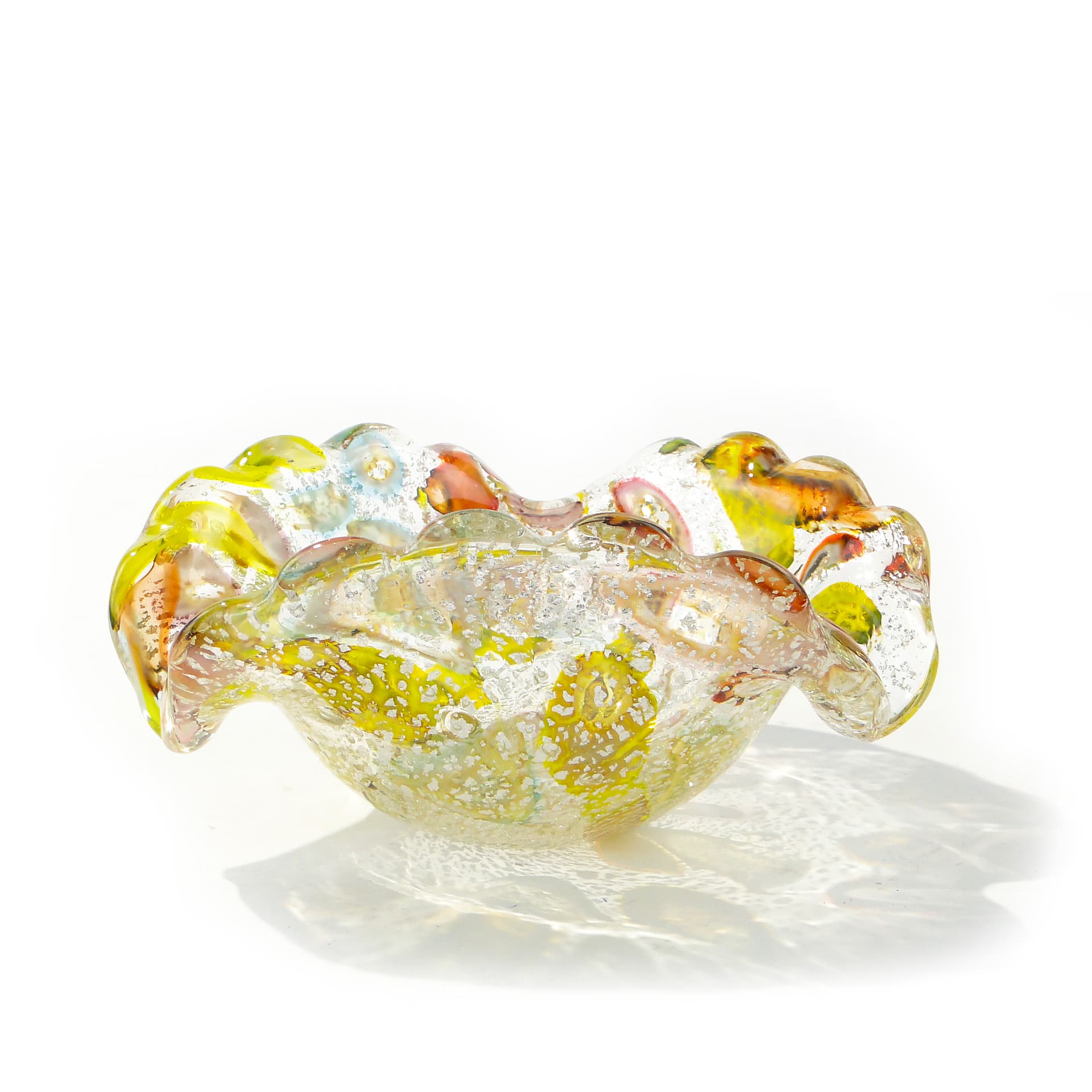 Wielobarwna patera Murano, Galliano Ferro 1950r.