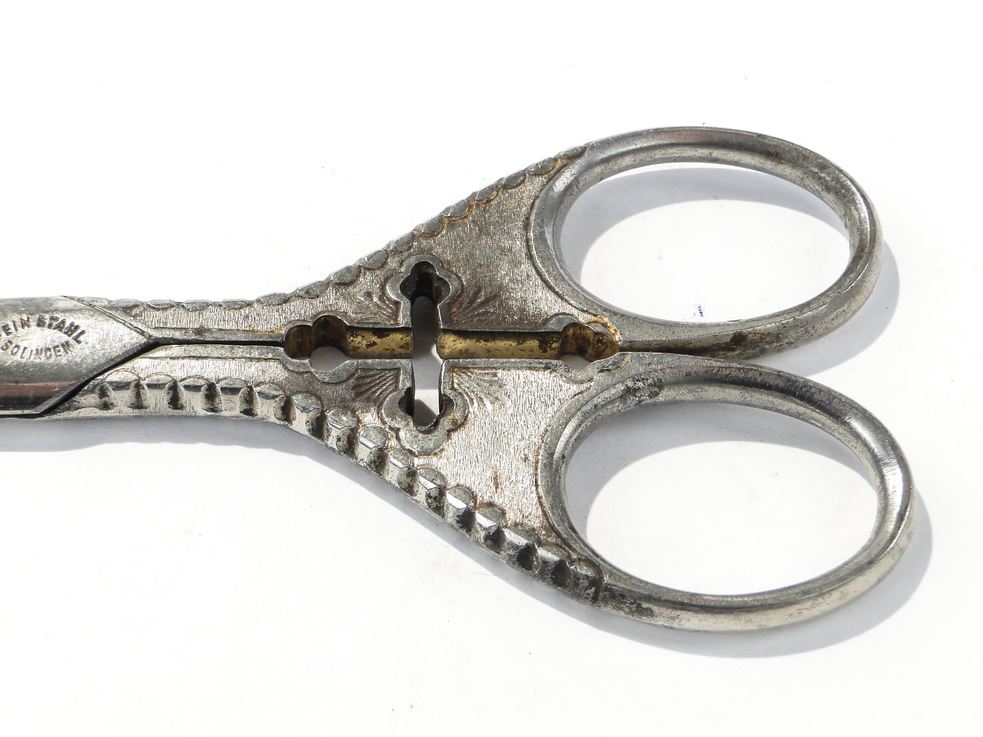 Nożyczki stołowe secesyjne, srebrny stal, Niemcy, początek XX w. - 159246