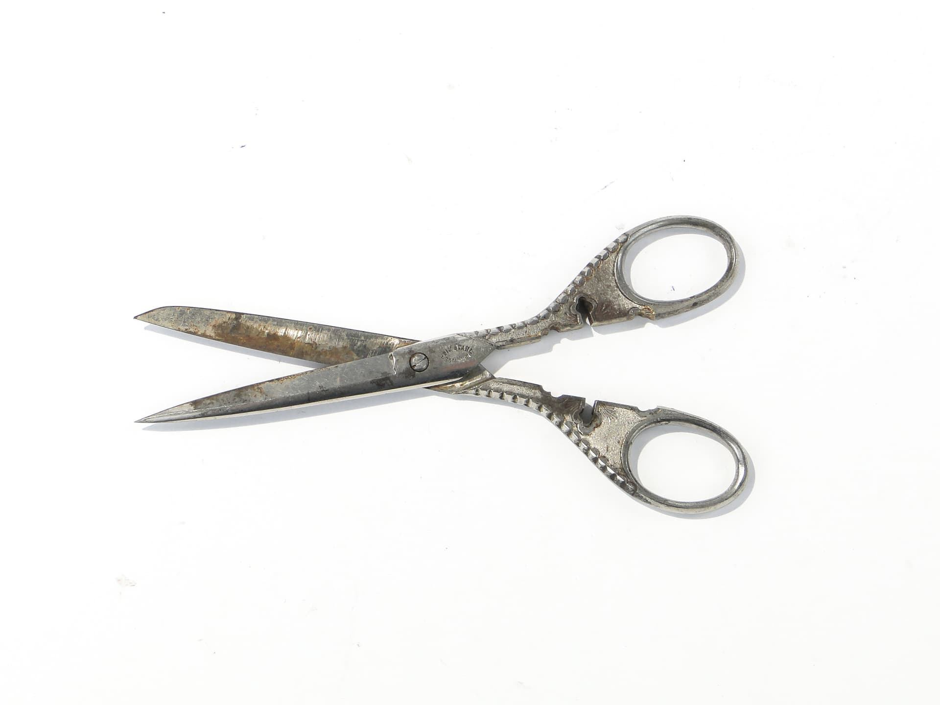 Nożyczki stołowe secesyjne, srebrny stal, Niemcy, początek XX w. - 159244