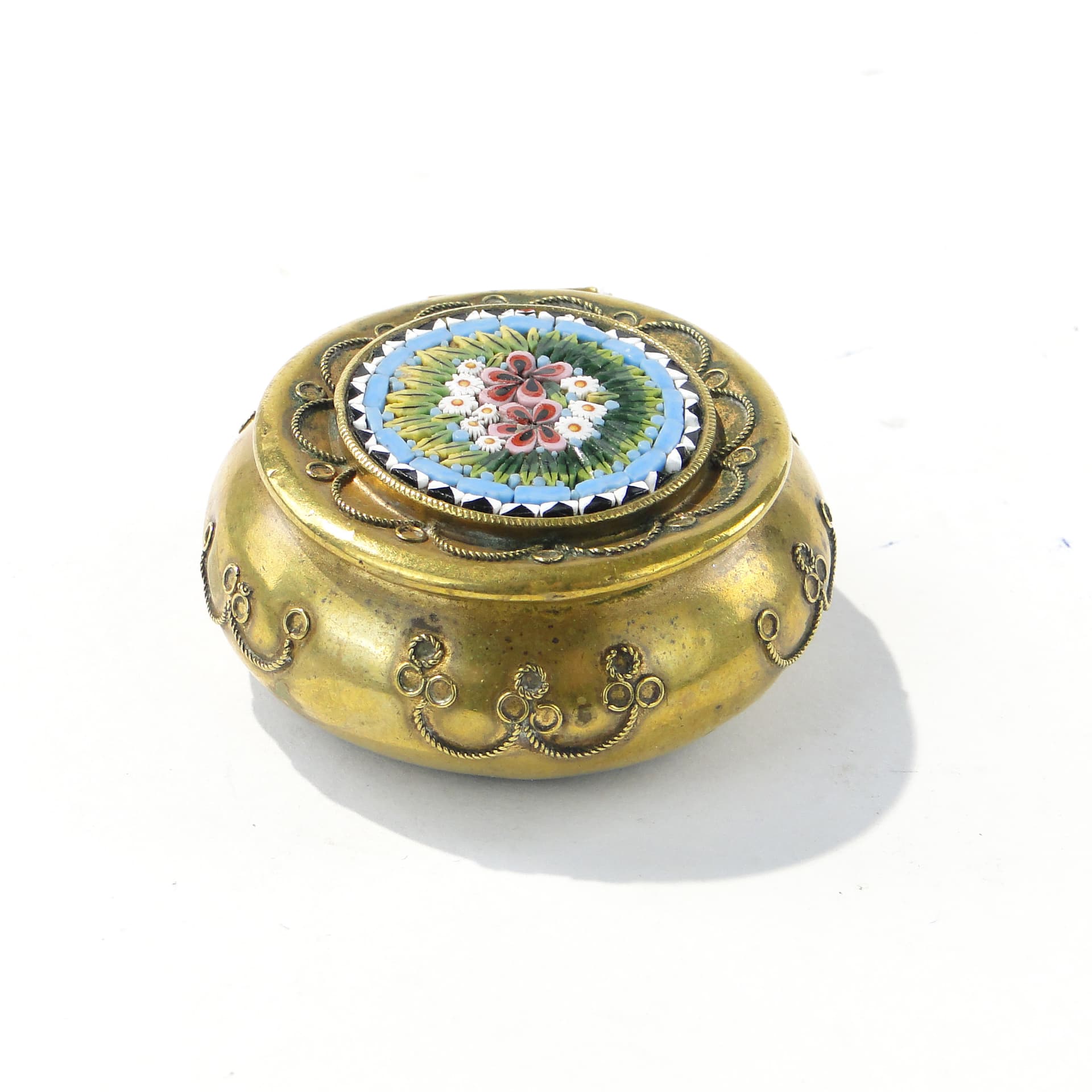 Pudełko z mikromozaiką, Millefiori, Włochy 1890 - 159250