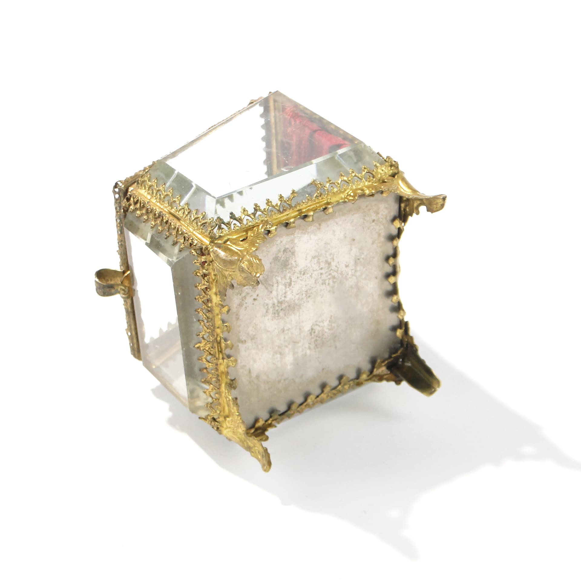 Kryształowe pudełko na biżuterię XIX w - 159310