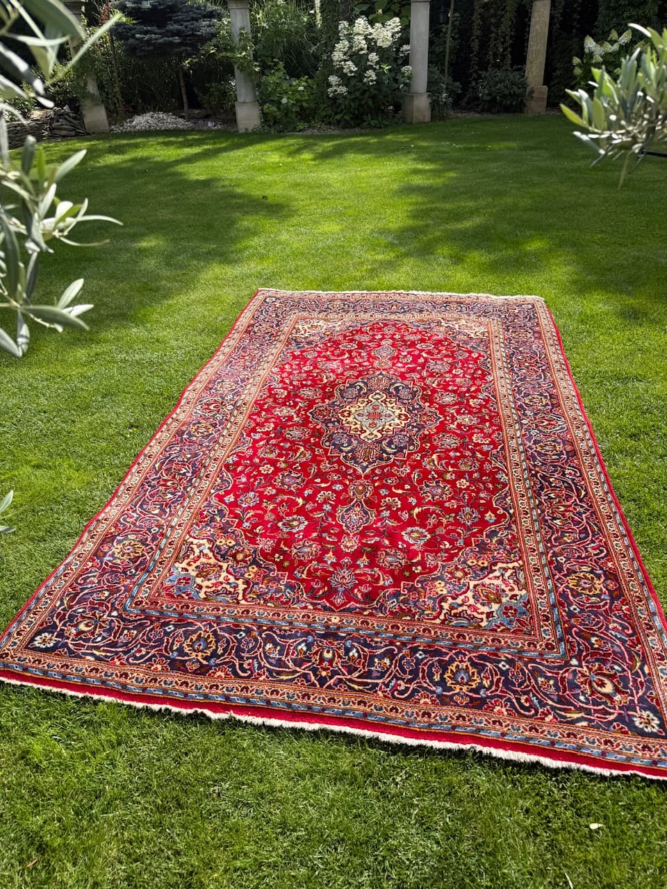 Dywan Keshan, czerwony, wełna, Iran, lata 90. - 159381