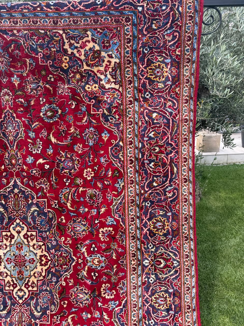 Dywan Keshan, czerwony, wełna, Iran, lata 90. - 159375