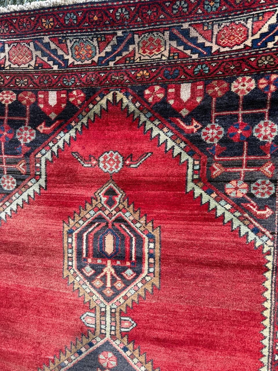 Rug Afshar Hamadan, red, wool, Iran, 1960s. - 159388