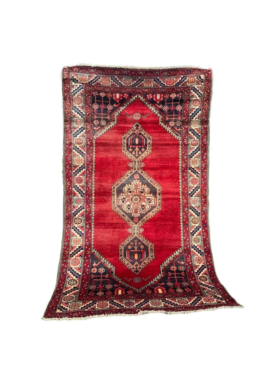 Rug Afshar Hamadan, red, wool, Iran, 1960s.