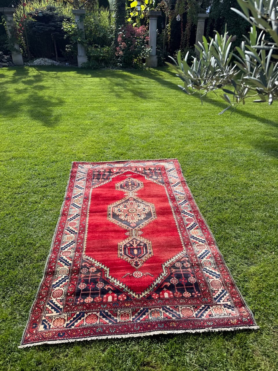 Rug Afshar Hamadan, red, wool, Iran, 1960s. - 159391
