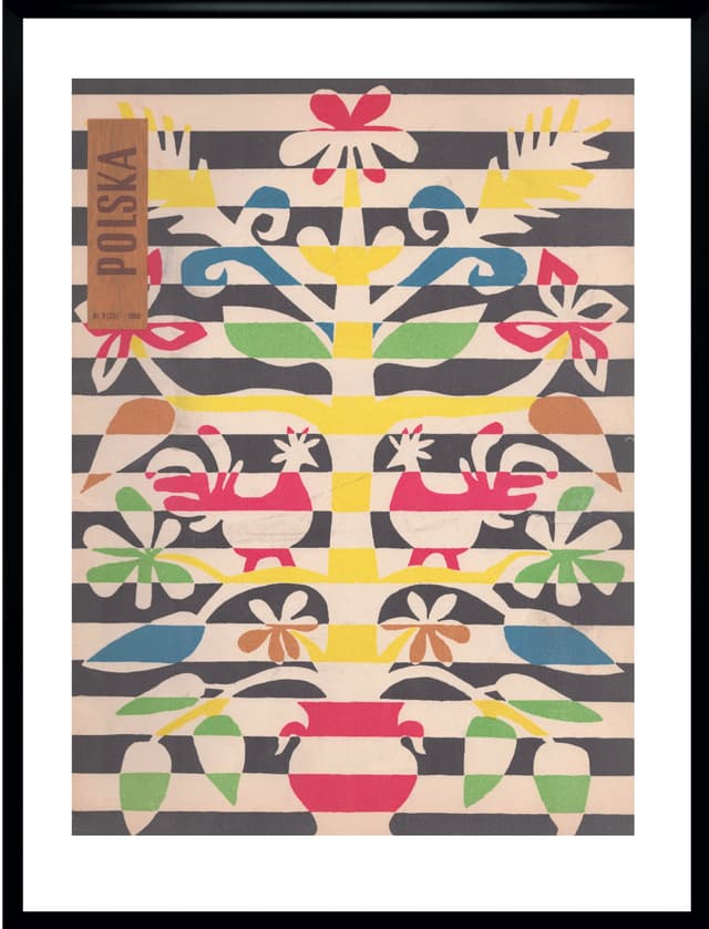 Magazine cover POLSKA, multicolor, by L. Zahorski, Poland, 1950s. - DIMENSION