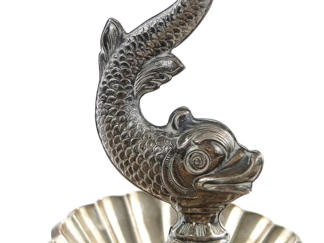 Decorative Centerpiece with Dolphin, silver, Spain, early 20th century - 10140