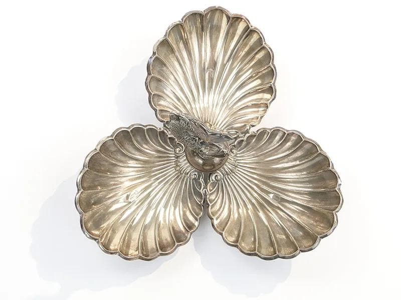 Decorative Centerpiece with Dolphin, silver, Spain, early 20th century - 10141