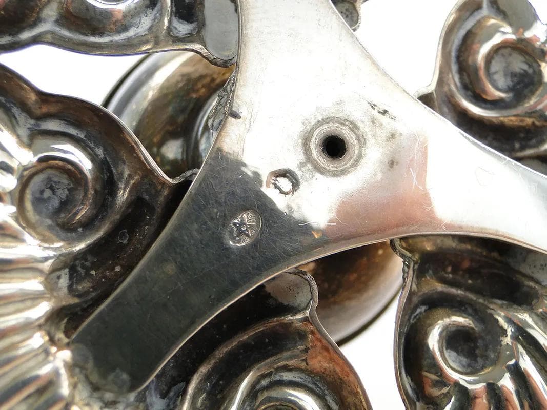 Decorative Centerpiece with Dolphin, silver, Spain, early 20th century - 10144