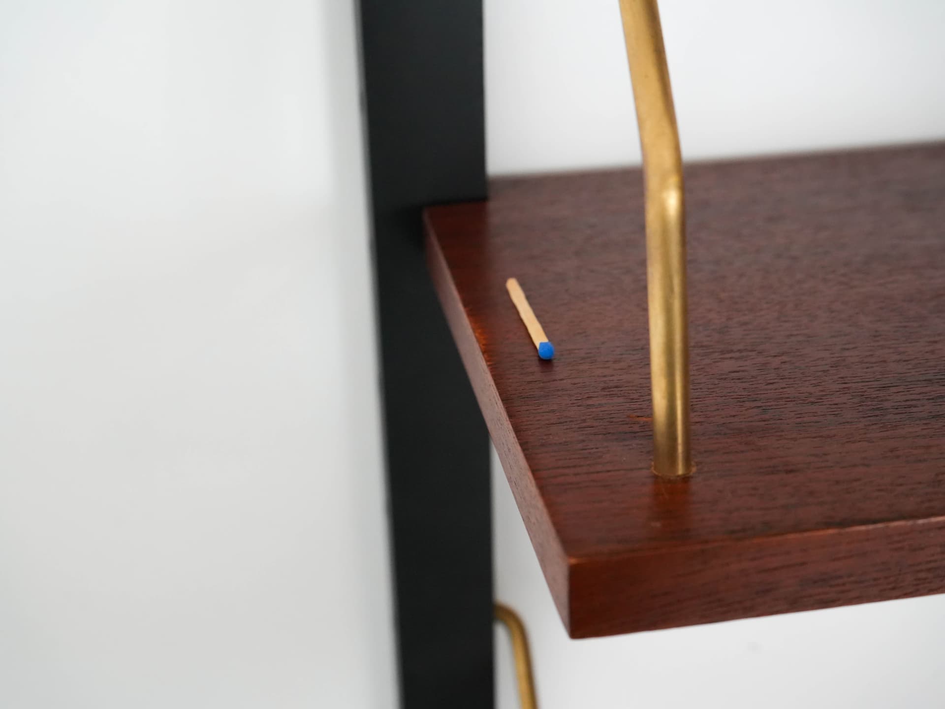 Regał systemowy, teak brązowy ciemny, Dania, lata 60. - 159420