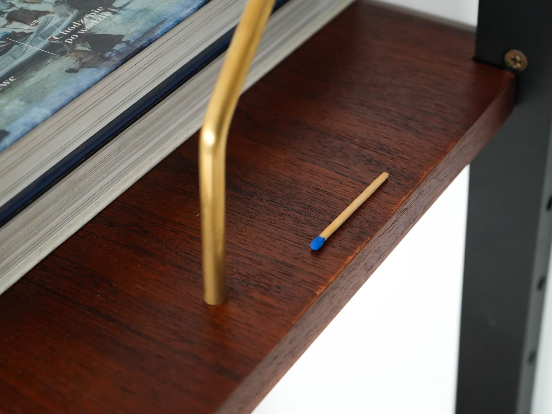 Regał systemowy, teak brązowy ciemny, Dania, lata 60. - 159419