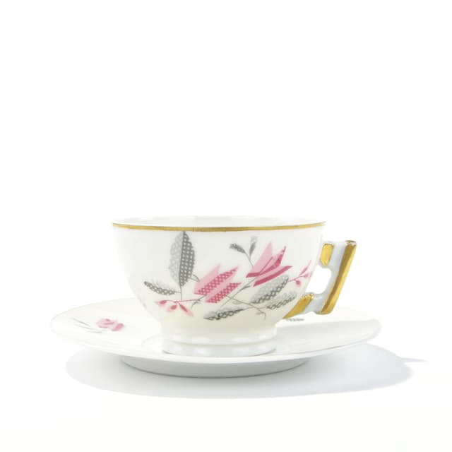 Filiżanka do mokki fason 'płaski" Ćmielów l. 30 - WYMIARY