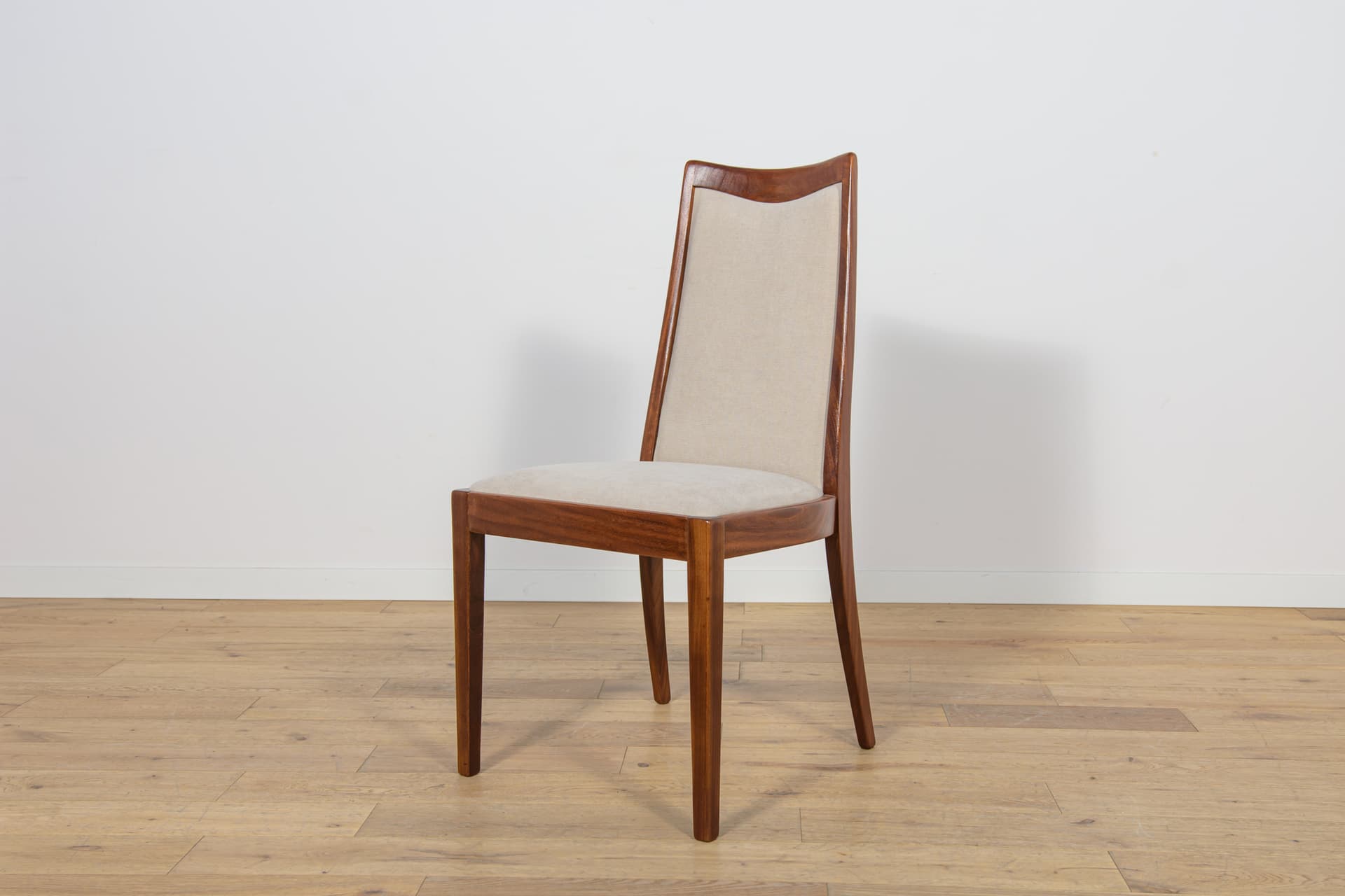 Set of four chairs, teak, ivory white, by L. Dandy, G-Plan, United Kingdom, 1960s. - 159556