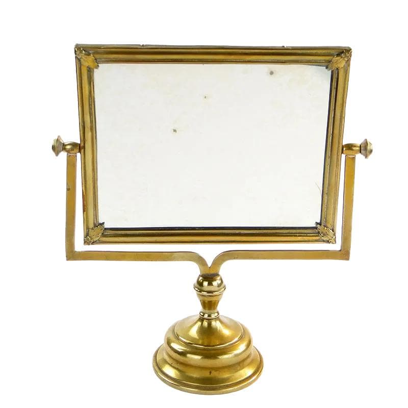Table mirror, golden brass, Schiffers, Poland, 19th c.