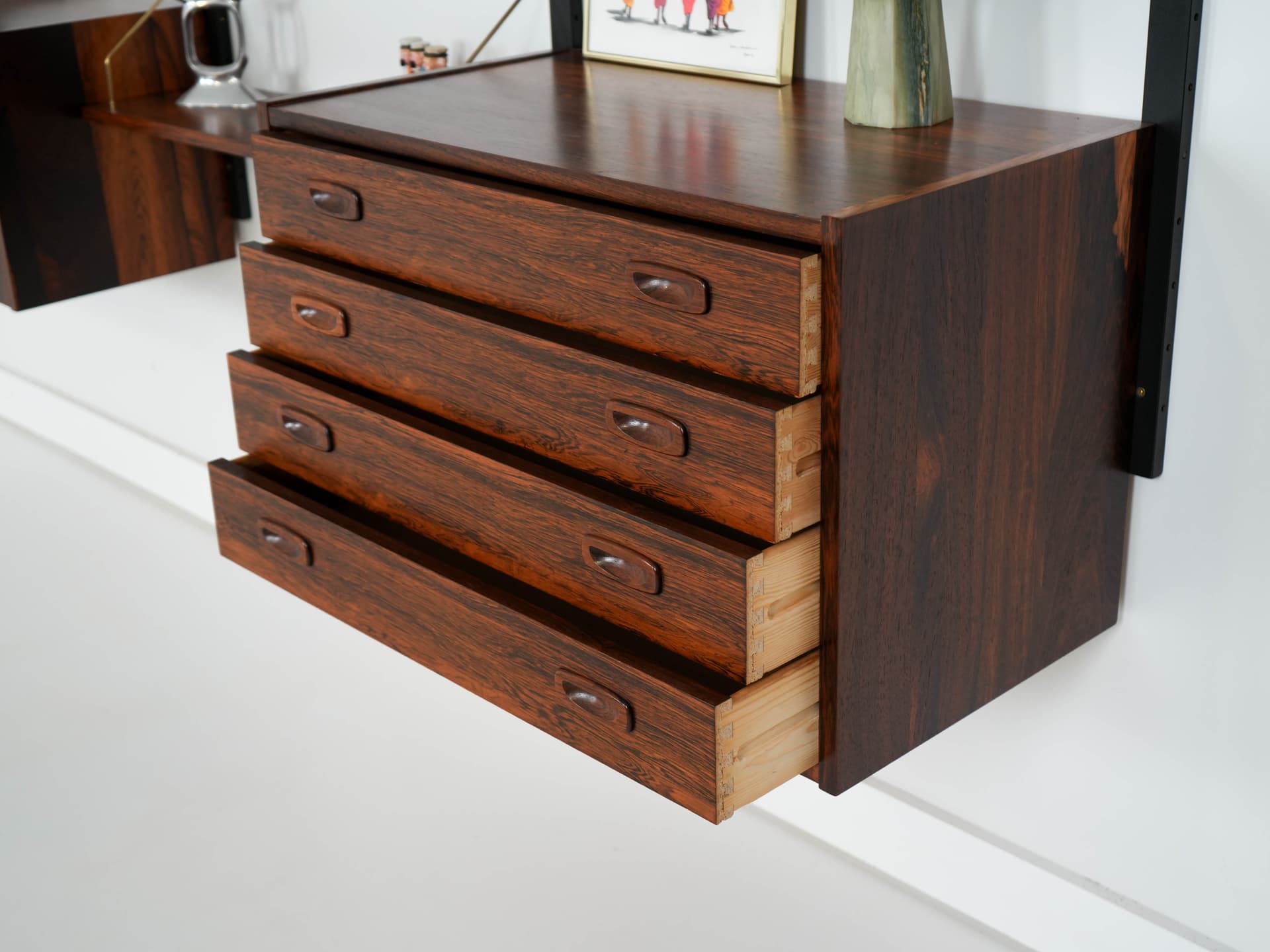 Shelving Unit PS System, brown rosewood, Randers Møbelfabrik, Denmark, 1960s. - 159779