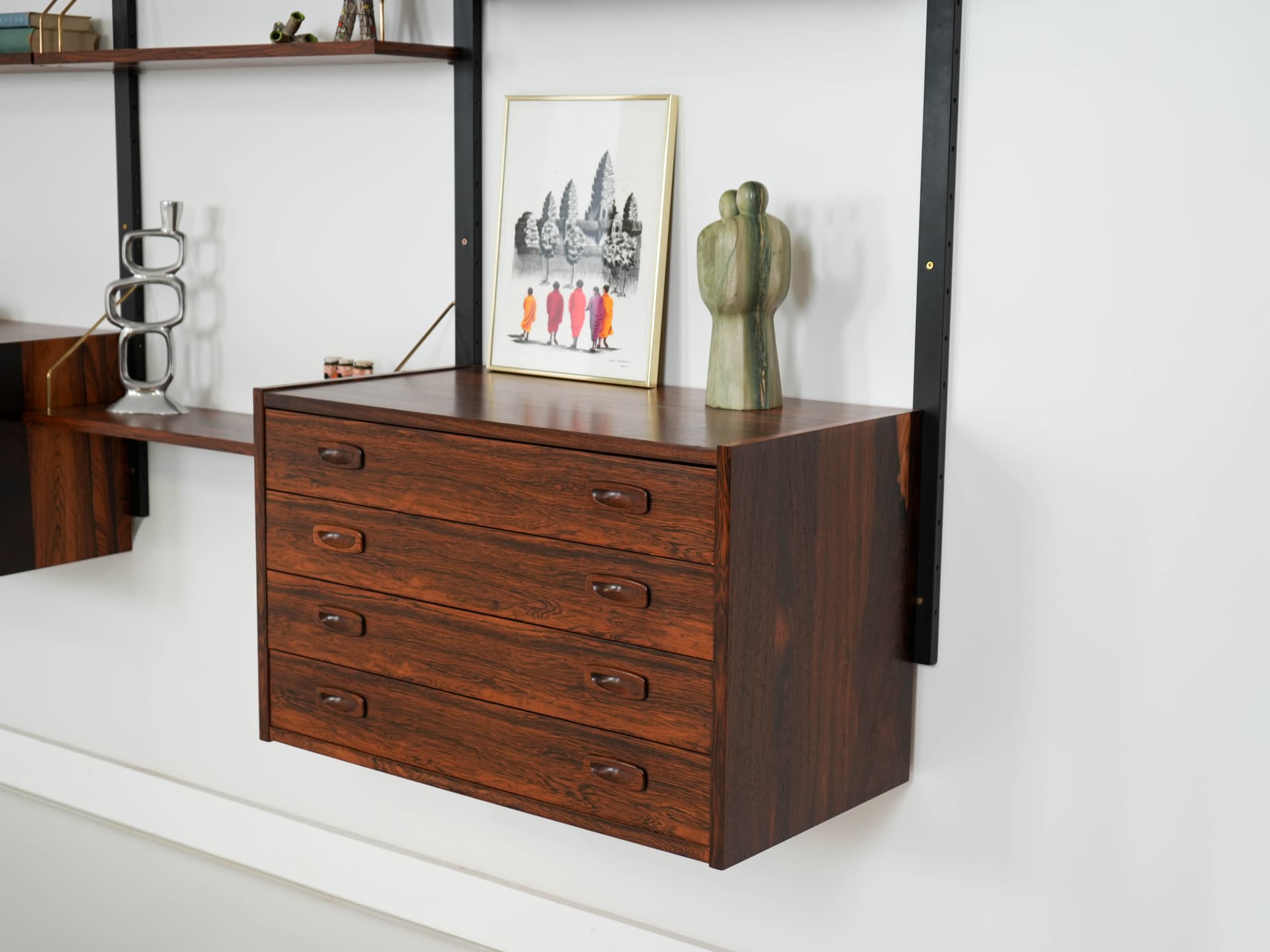 Shelving Unit PS System, brown rosewood, Randers Møbelfabrik, Denmark, 1960s. - 159772