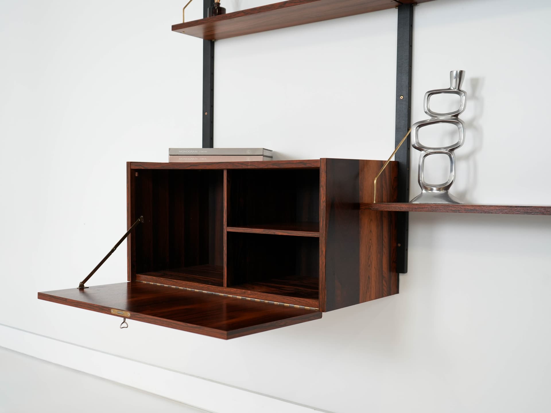 Shelving Unit PS System, brown rosewood, Randers Møbelfabrik, Denmark, 1960s. - 159778