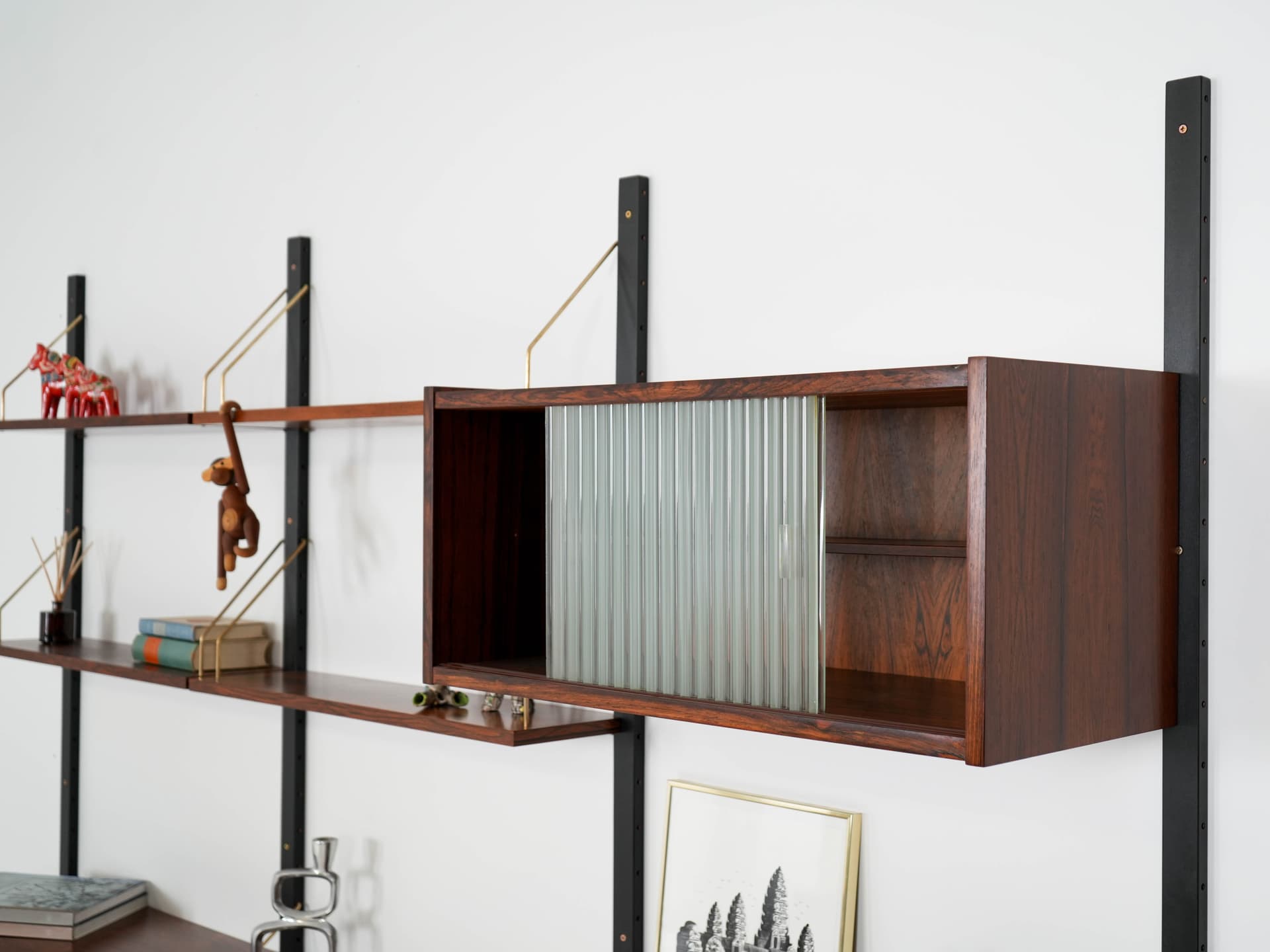 Shelving Unit PS System, brown rosewood, Randers Møbelfabrik, Denmark, 1960s. - 159777