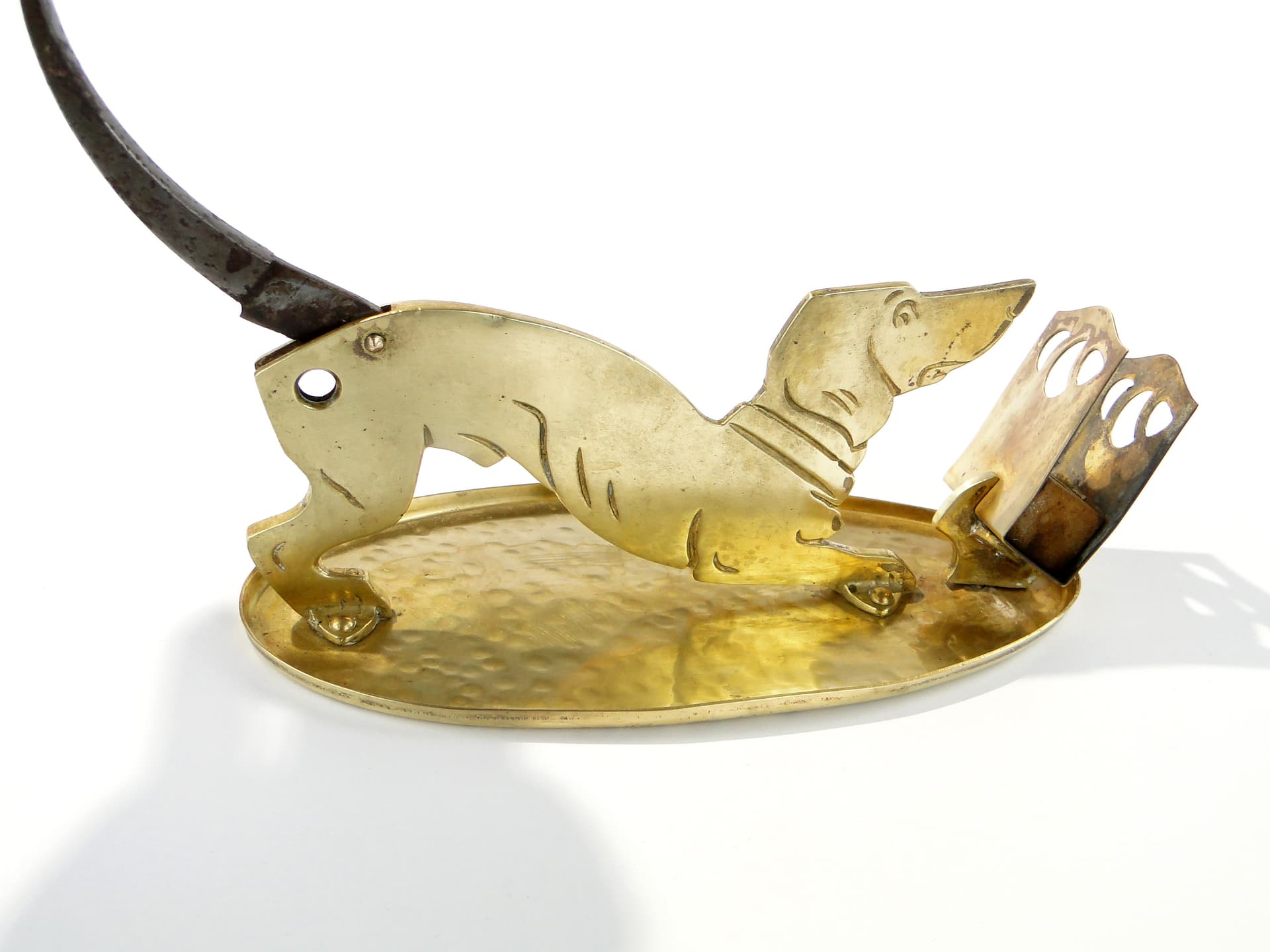 Secesyjna gilotynka do cygar z jamnikiem Kayser Niemcy ok. 1900 - 159869