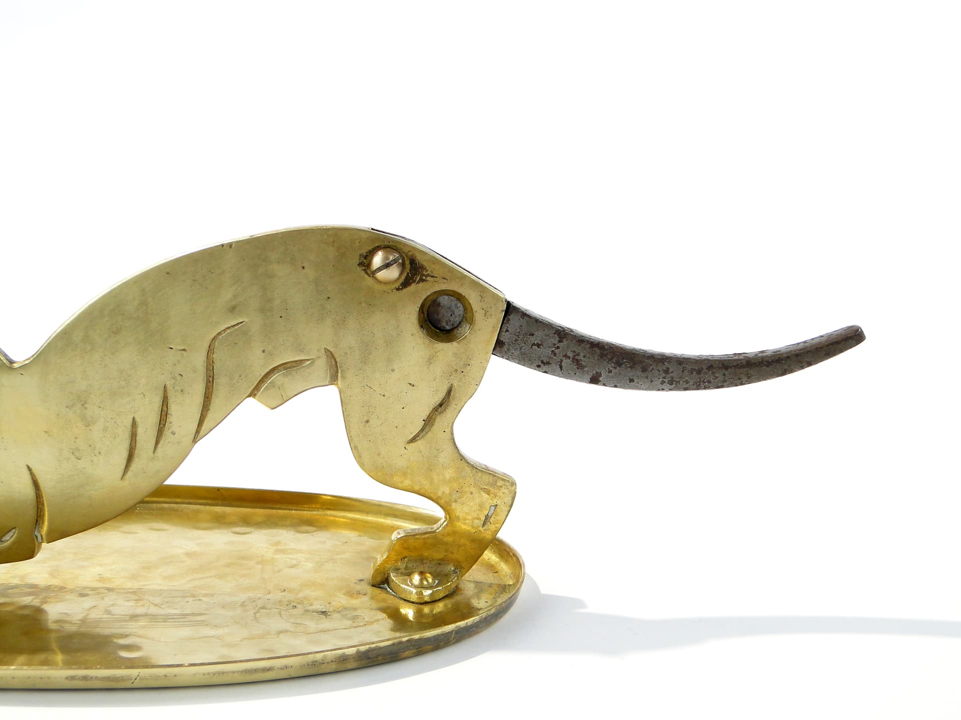 Secesyjna gilotynka do cygar z jamnikiem Kayser Niemcy ok. 1900 - 159866